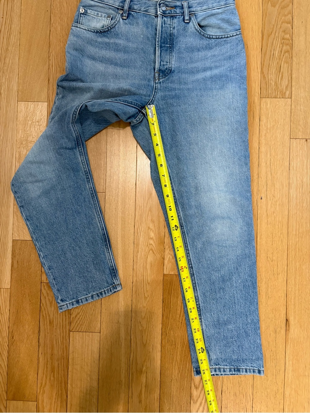 Everlane The Original Cheeky Straight Jean 27 Crop Light Wash Vintage-Inspired - Picture 6 of 10